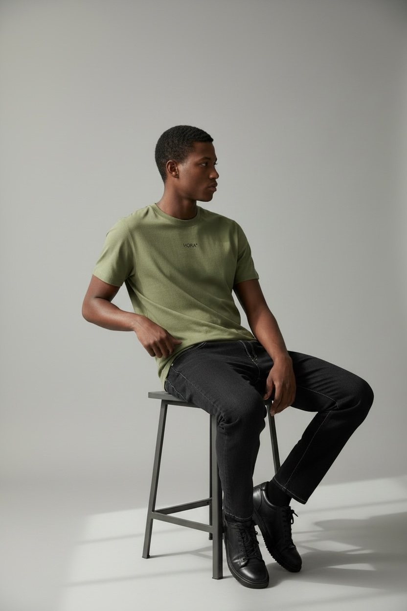 T-SHIRT HORA° — KAKI