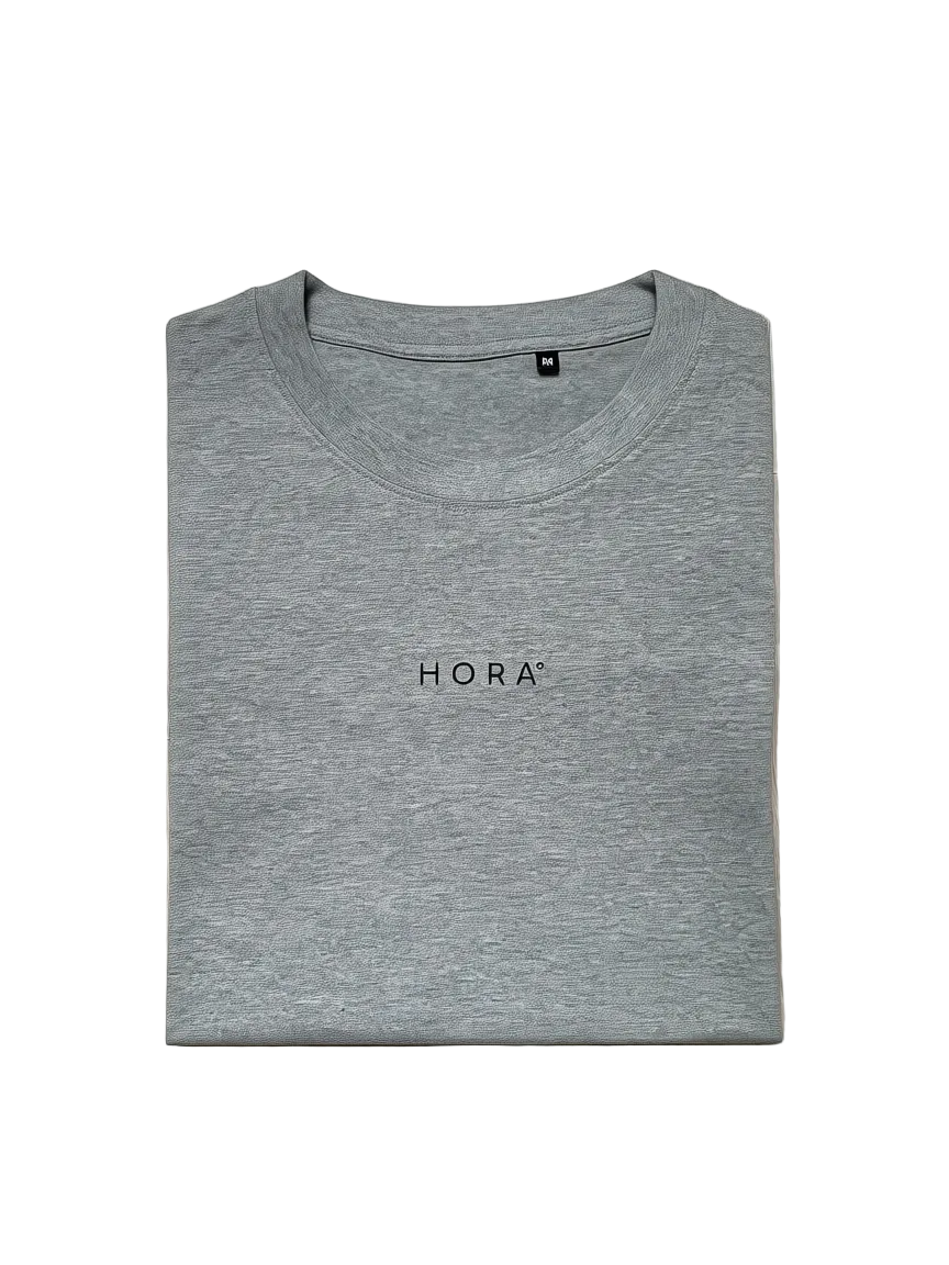 T-shirt HORA° — Gris Chiné