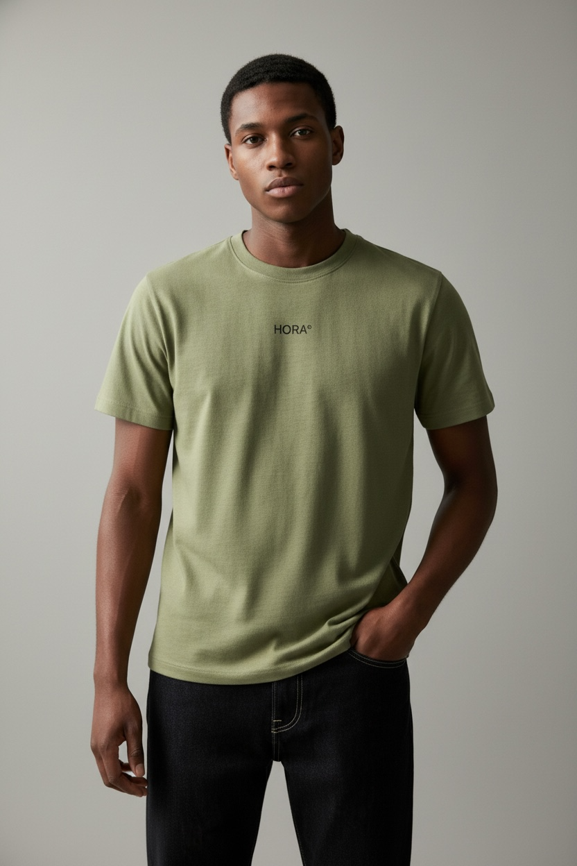T-SHIRT HORA° — KAKI